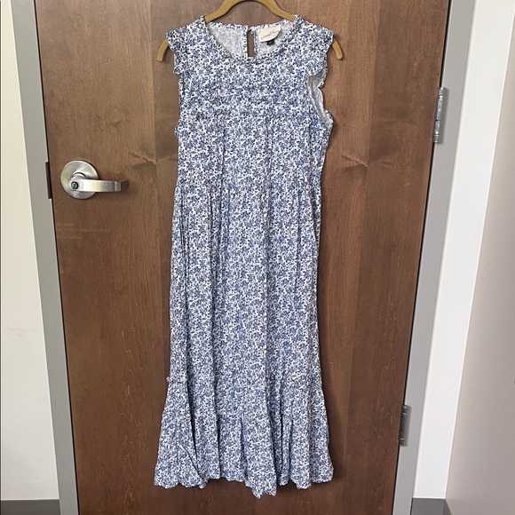 🌸 Universal Thread Blue & White Floral Maxi Dress – Size Small 🌸 - Picture 1 of 9